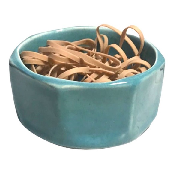 Succulent/Cactus Planter, Salt Cellar, Desk Accessory/ Green with Facetted Sides - Picture 4 of 10